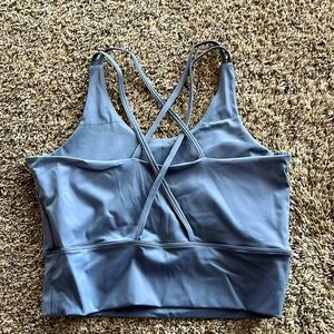 Cropped padded tank top